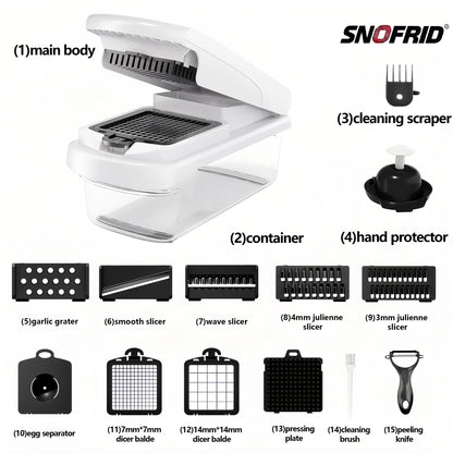 15-in-1 Multifunctional Food Chopper, an essential kitchen tool