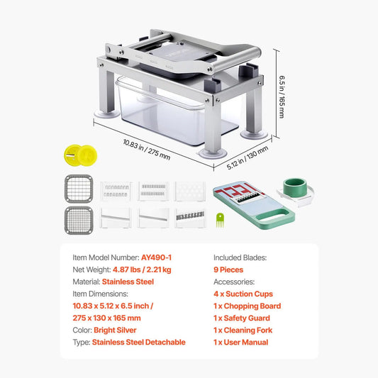 A multi-functional vegetable chopper/slicer is an essential kitchen gadget.